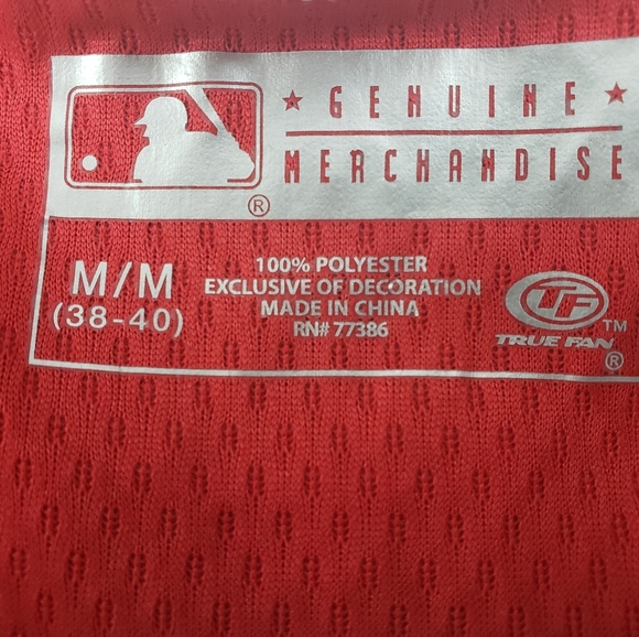 Texas Rangers MLB True Fans Button Up Jersey Med. - Picture 5 of 6